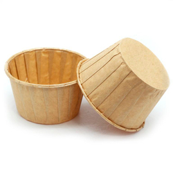 Формы бумажные с ламинацией «Маффин» 50х40 мм (Крафт) 100 шт