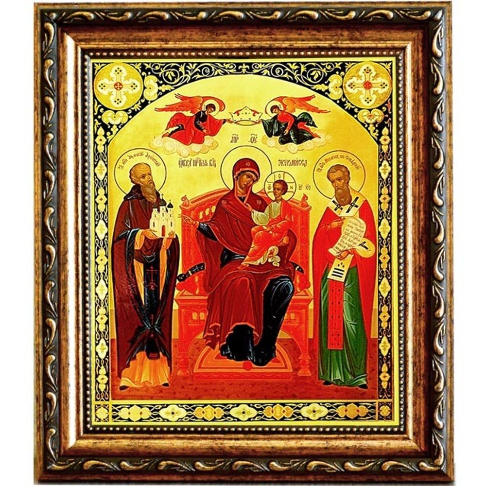 Экономисса (Домостроительница). Икона Божьей матери на холсте.