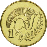 Cyprus, 1 Cent (Type 2 Coat of Arms), 2004, BU