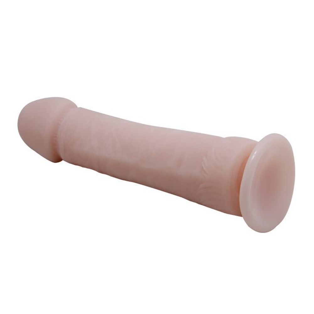 Телесный вибратор с присоской The Big Penis - 26 см.