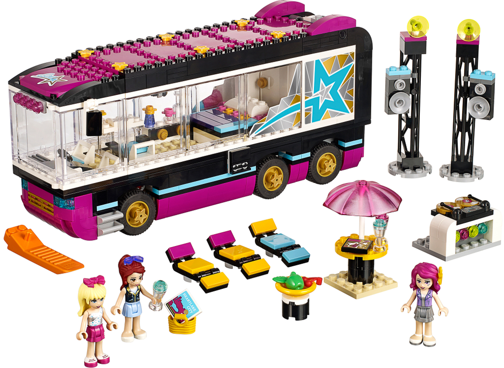 LEGO Friends: Поп звезда: Гастроли 41106 — Pop Star Tour Bus — Лего Друзья Продружки Френдз