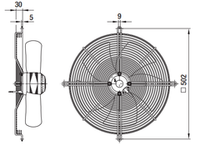 Вентилятор осевой S6E400-BP10-31