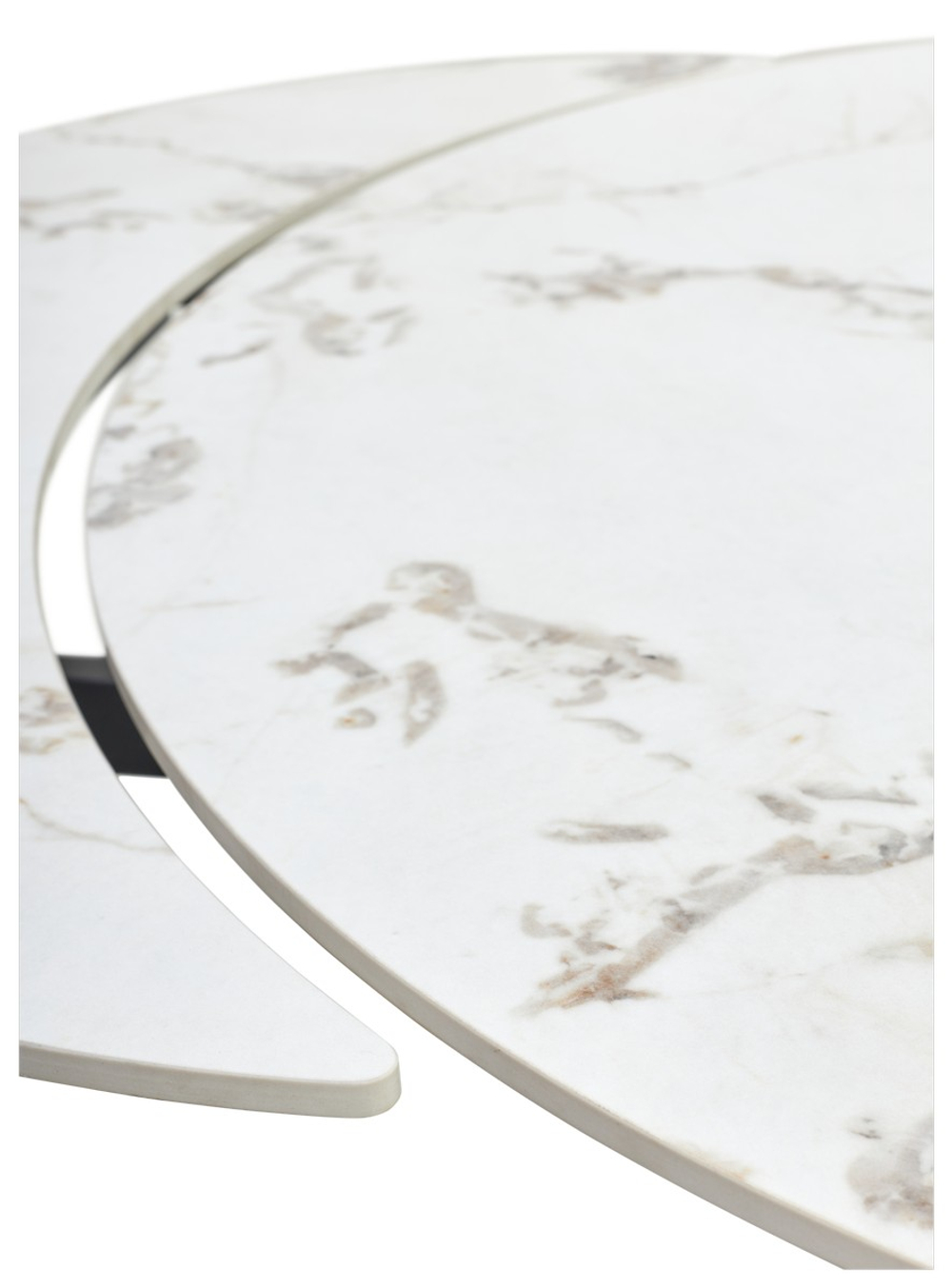 Стол М-City DISAUR Буено (Bueno) 120 Мрамор (Gloss Golden Jade Solid Ceramic), Черный