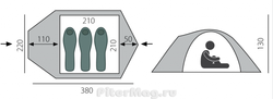 Палатка BTrace Shield 3 [T0041]