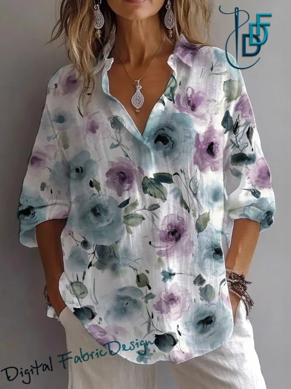 Пионы батик