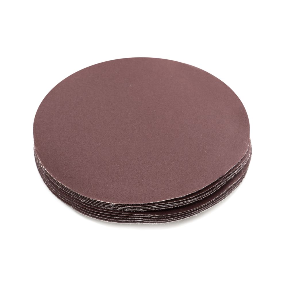 Круг абразивный на ворсовой основе, под липучку, оксид алюминия,, Р400, 125мм , 10шт., (уп.)---