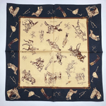 Платок бежевый с синей каймой Ralph Lauren