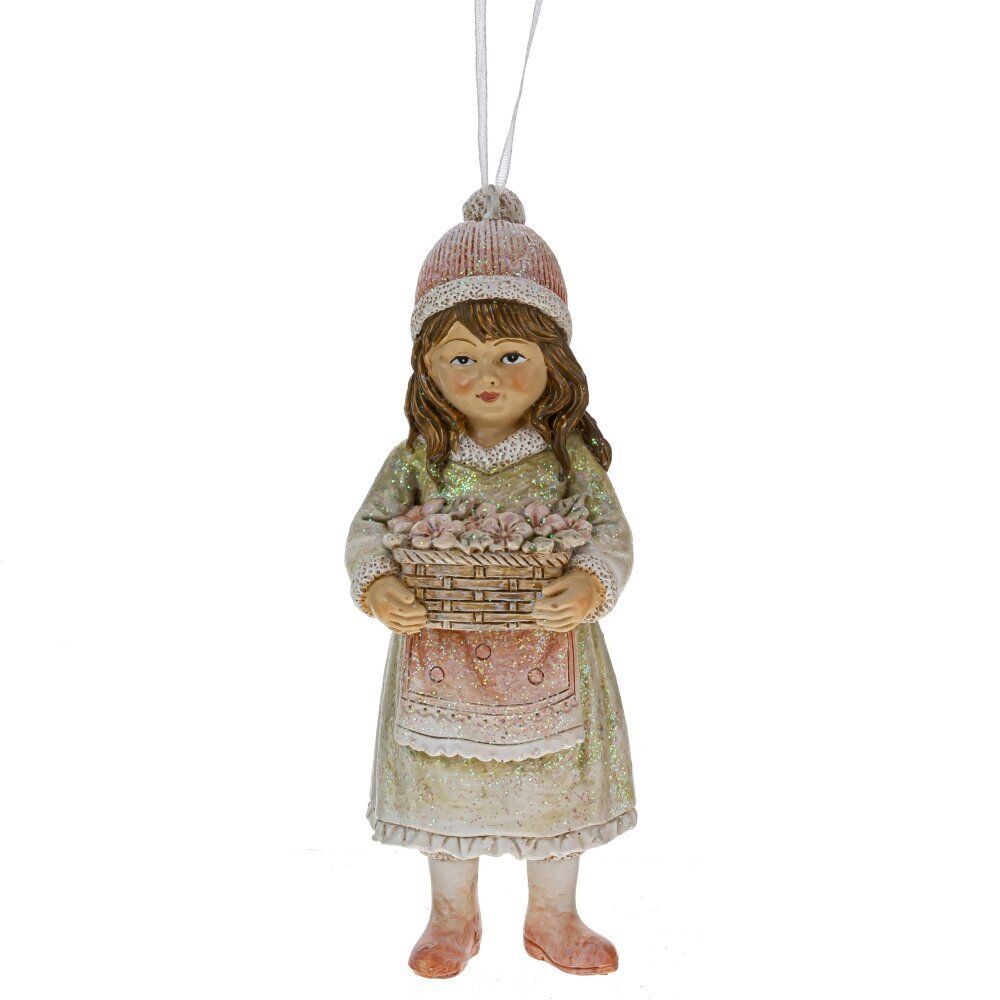 GAEM Фигурка декоративная подвесная "Девочка", L5,5 W4 H12 см, 3в.