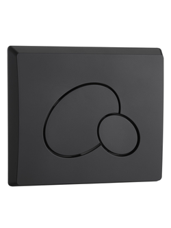 Кнопка черная матовая нажимная для инсталляции WeltWasser  WW MARBERG 410 RD MT-BL  10000010234  Круглая