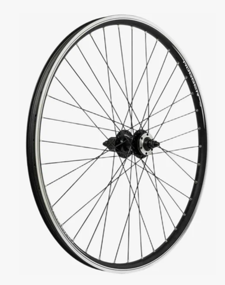 Колесо заднее 27.5" D HOGGER кассета 8-10 ск. гайки / обод двойной алюм. черн. CNC SSE A/V 19.2х25 /