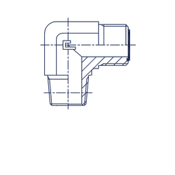 Штуцер FC90 D12 ORFS 13/16 - NPTF 3/8