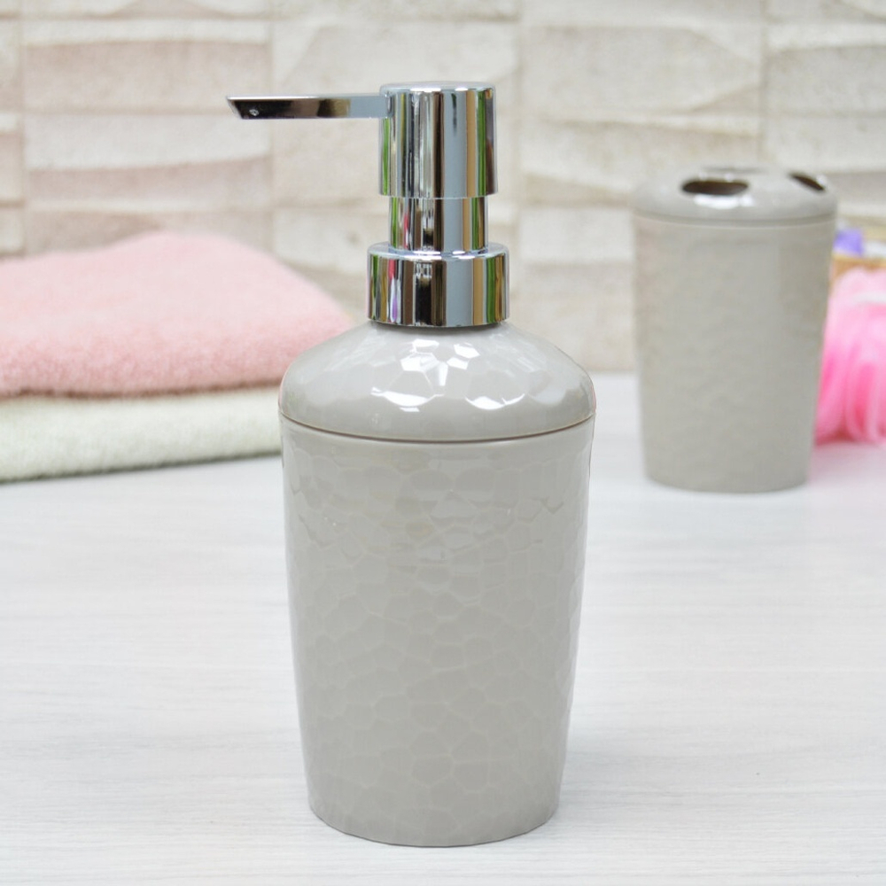 Диспенсер для мыла "Tule" 350мл (бежевый)