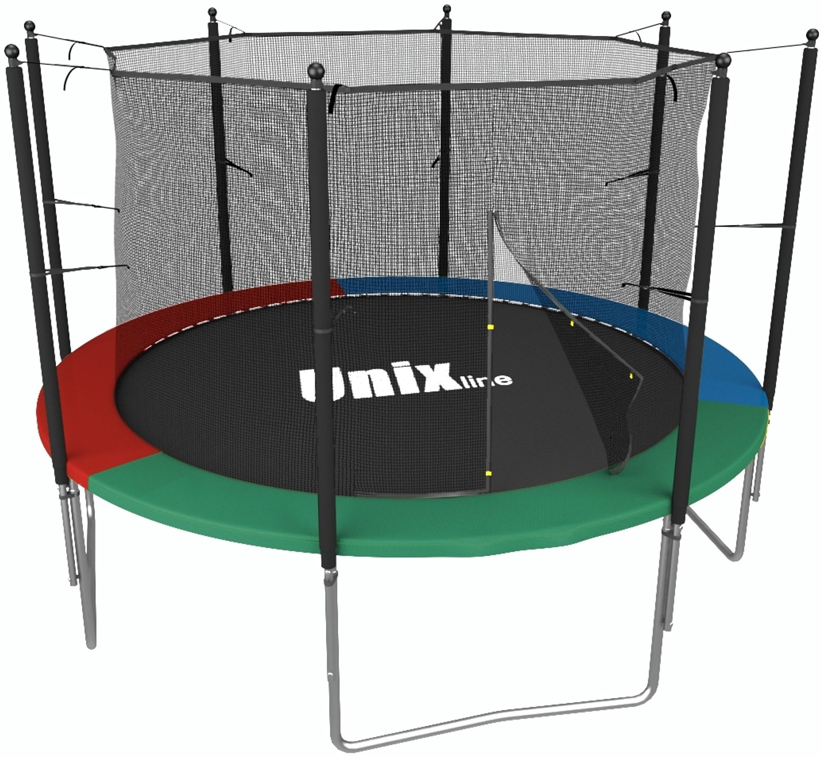 Батут UNIX line Simple 8 ft Color (inside) фото №1