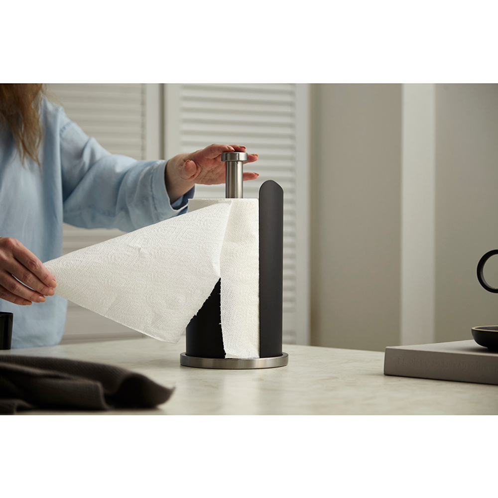 Держатель для бумажных полотенец riks, графит