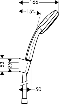 Душевой набор Hansgrohe Croma 100 Multi/Porter'C 27595000