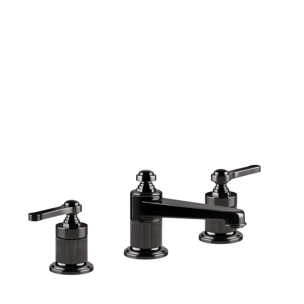 Смеситель для раковины Gessi Venti20 на 3 отверстия, низкий, с донным клапаном