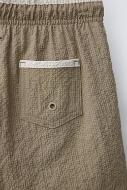 ZARA ПЛАВКИ ИЗ РЕЛЬЕФНОЙ ТКАНИ, РЫЖЕВАТО-КОРИЧНЕВЫЙ