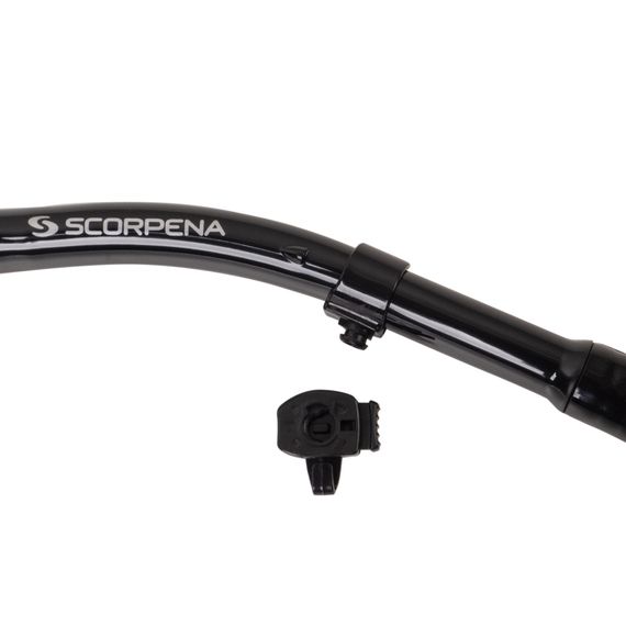 Трубка Scorpena K2 c двумя клапанами прямая черная