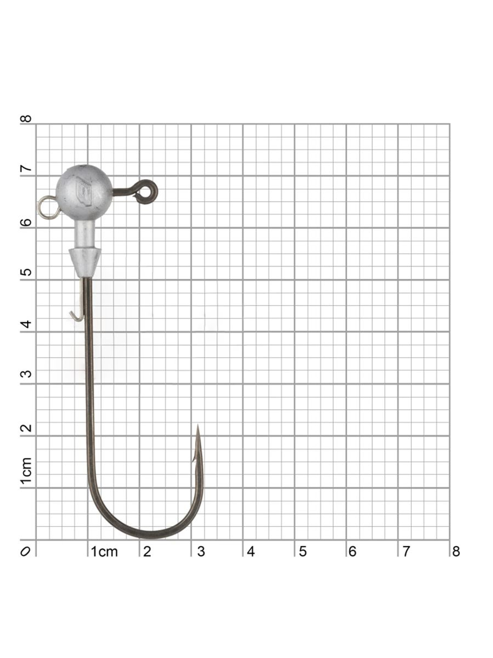 Джиг-головка для рыбалки BKK Round Elite-Stinger Eye Bait Keeper, размер крючка 8/0, вес 10г, 2 шт.