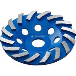 ЗУБР Турбо, d 125 мм, сегментная алмазная шлифовальная чашка, Профессионал (33370-125)