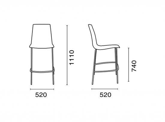 Стул пластиковый барный X-Treme BSL Pro