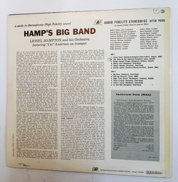 Винтажная виниловая пластинка LP Lionel Hampton And His Orchestra Hamps Big Band (France 1962)
