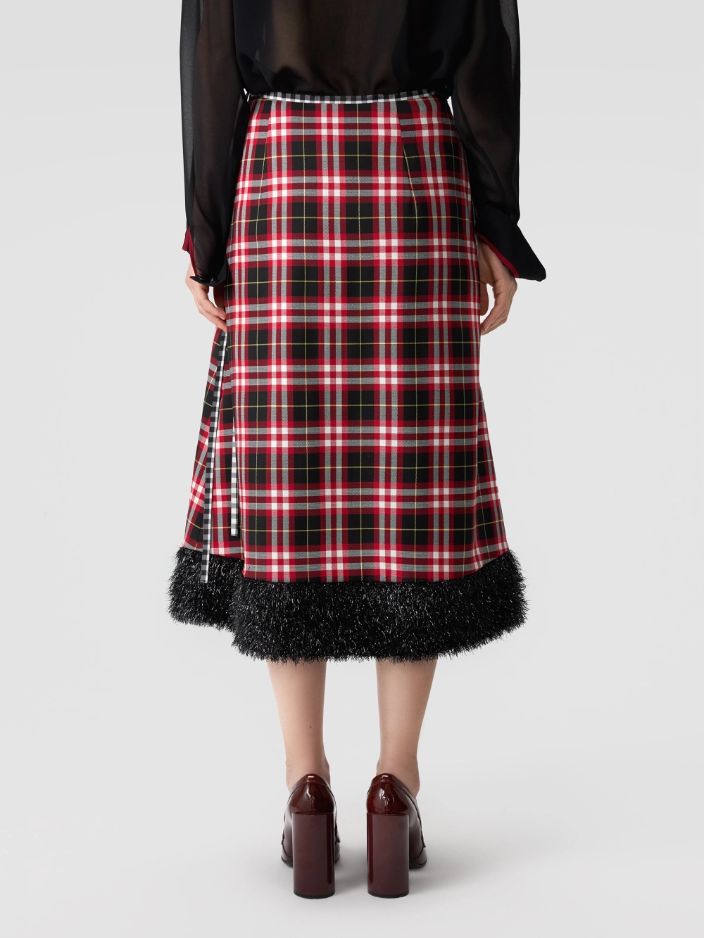 Юбка-трапеция с пушистым подолом OLA OLA