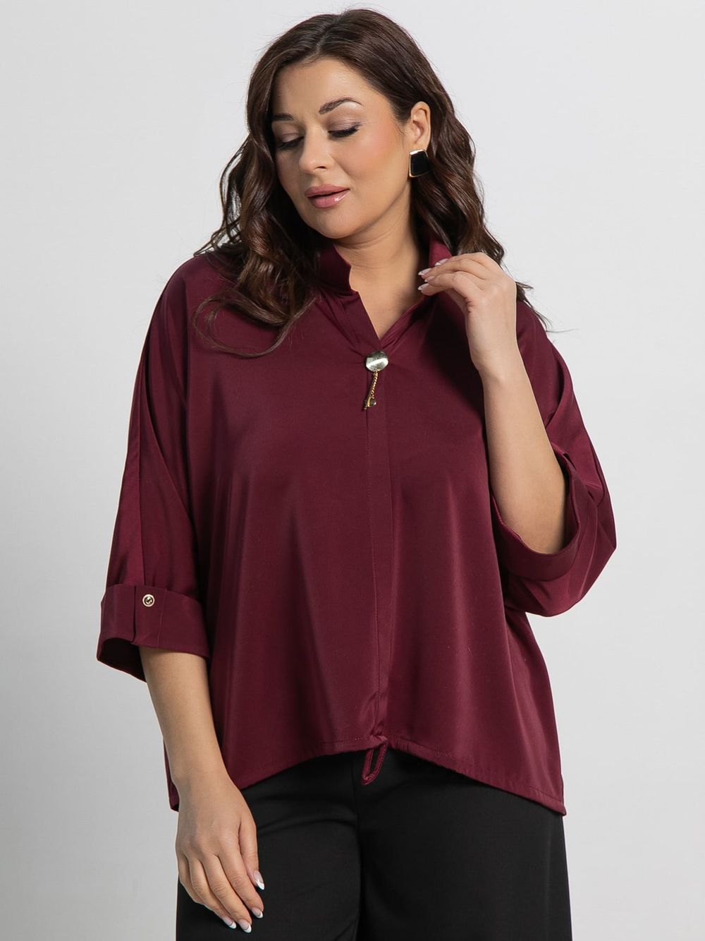 Блуза Серенада (бордовая) Б15135-24М LT Collection