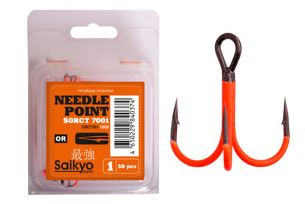 Крючки Saikyo тройн.7001OR №  1 (50шт)