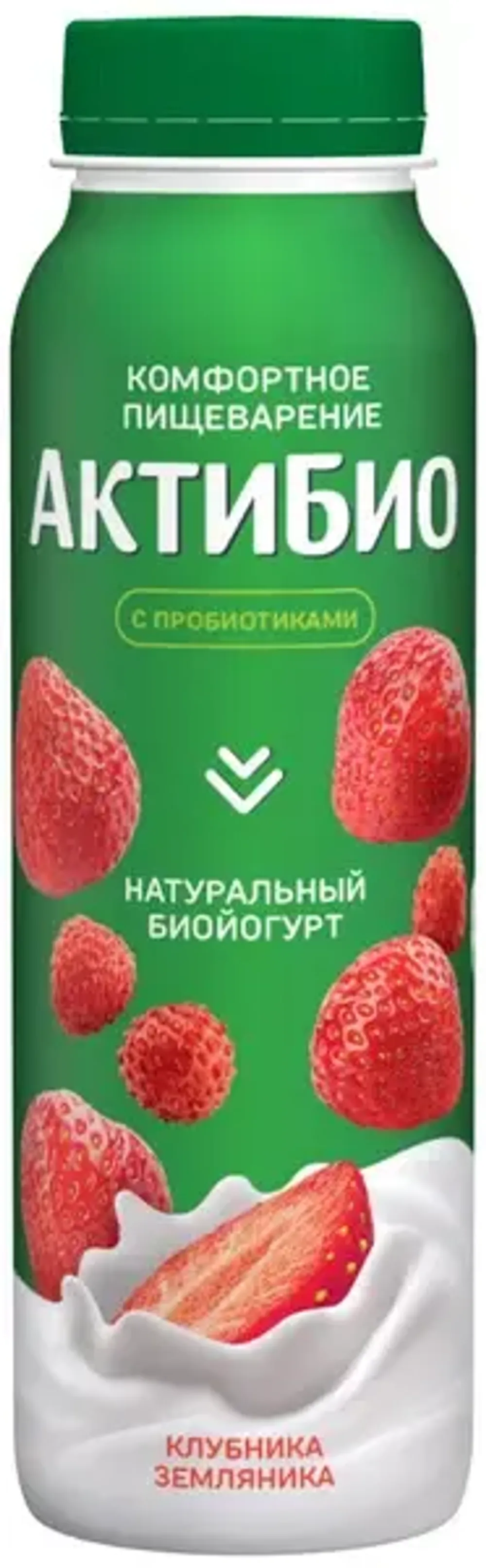 АктиБИО питьевой клубника-земляника 260гр