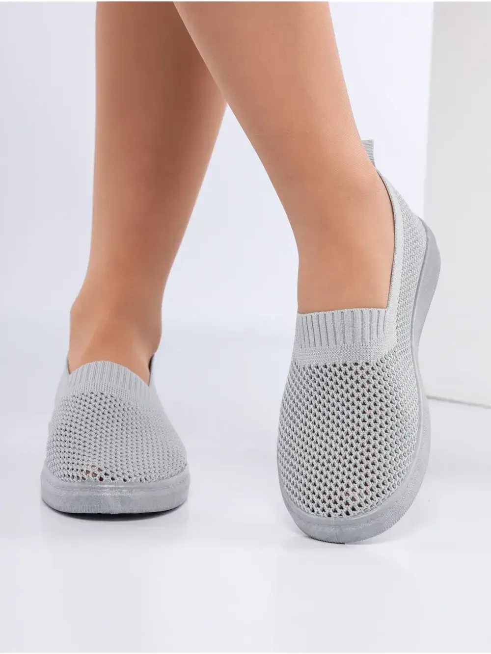 Мокасины летние текстильные