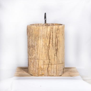 Раковина напольная из окаменелого дерева ODN-01499 (68*55*90 см)