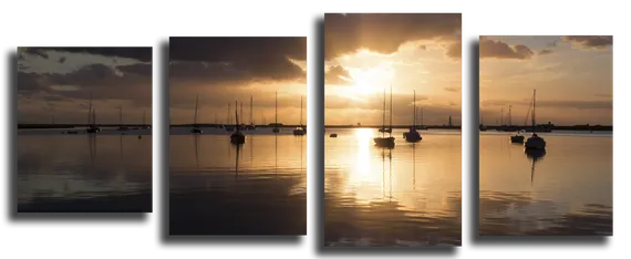 Модульная картина "Рассвет солнца"