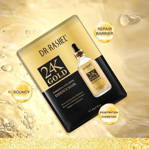 Maska \ Маска \ Mask DR.RASHEL 24K GOLD RADIANCE &amp; ANTI-AGING ESSENCE MASK