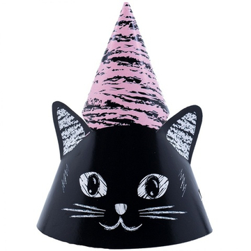 Колпаки праздничные «Котики», 6 шт.