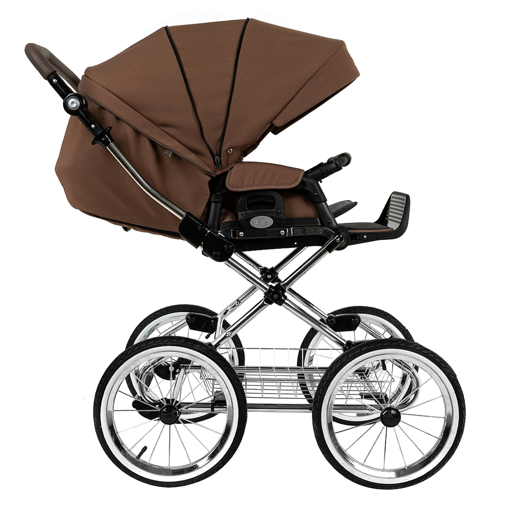 Коляска 2 в 1 ROAN BASS NEXT 2.0 CLASSIC d14 Mocha Mousse