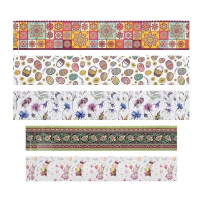 Набор бумажных ободков для куличей 5шт «Пасхальный» Marmiton