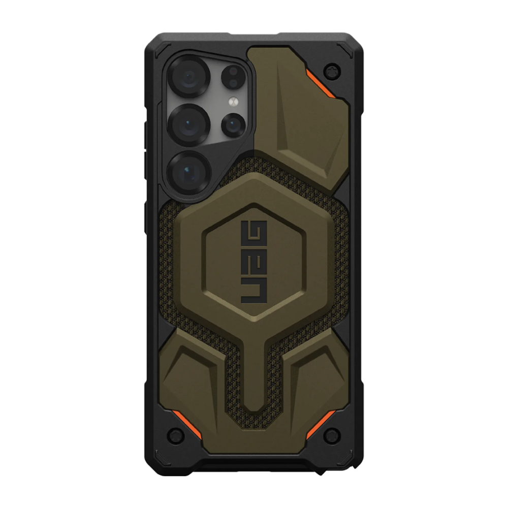 Защитный чехол MagSafe UAG Monarch Pro Kevlar для Samsung Galaxy S25 Ultra Композитный гибридный чехол с очень высоким уровнем защиты при падении