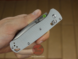 Нож Benchmade 535 Bugout G10 - серая рук., белый клинок 535G10GRST