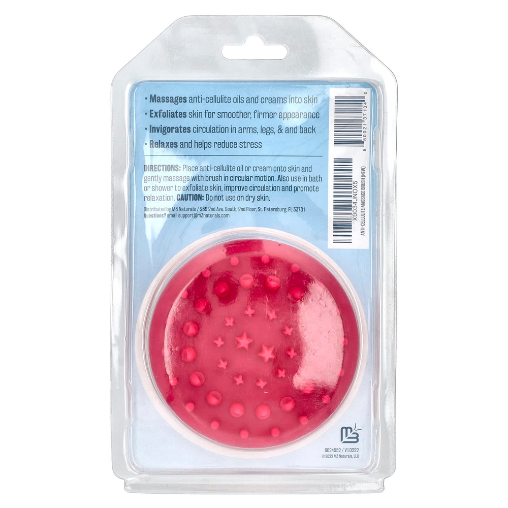 M3, Антицеллюлитная массажная щетка, 1 силиконовая щетка