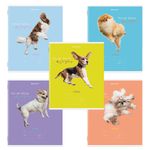 Тетрадь 18 л. BRAUBERG линия, обложка картон, "СОБАЧКИ", 106481, 5шт