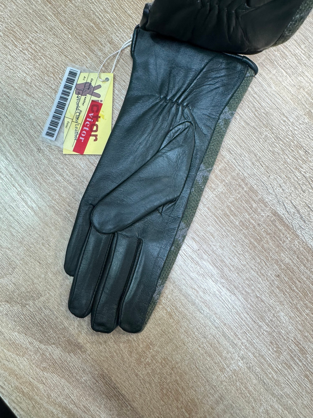 Перчатки.Женские.Кожаные.Люкс качества. Подклад: плюш-флис. 5 шт в упаковке.