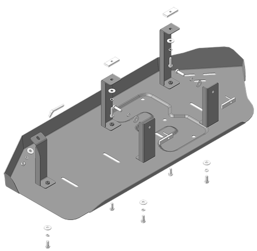Защита стальная 2 мм ТК Volkswagen T6.1 MOTODOR.72704
