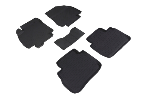 Резиновые коврики с высоким бортом для Nissan Tiida 2004-2013 Seintex.01560