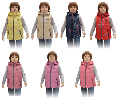 Жилет для девочек р-р 146, в ассорт. (Rusland) А 55-21