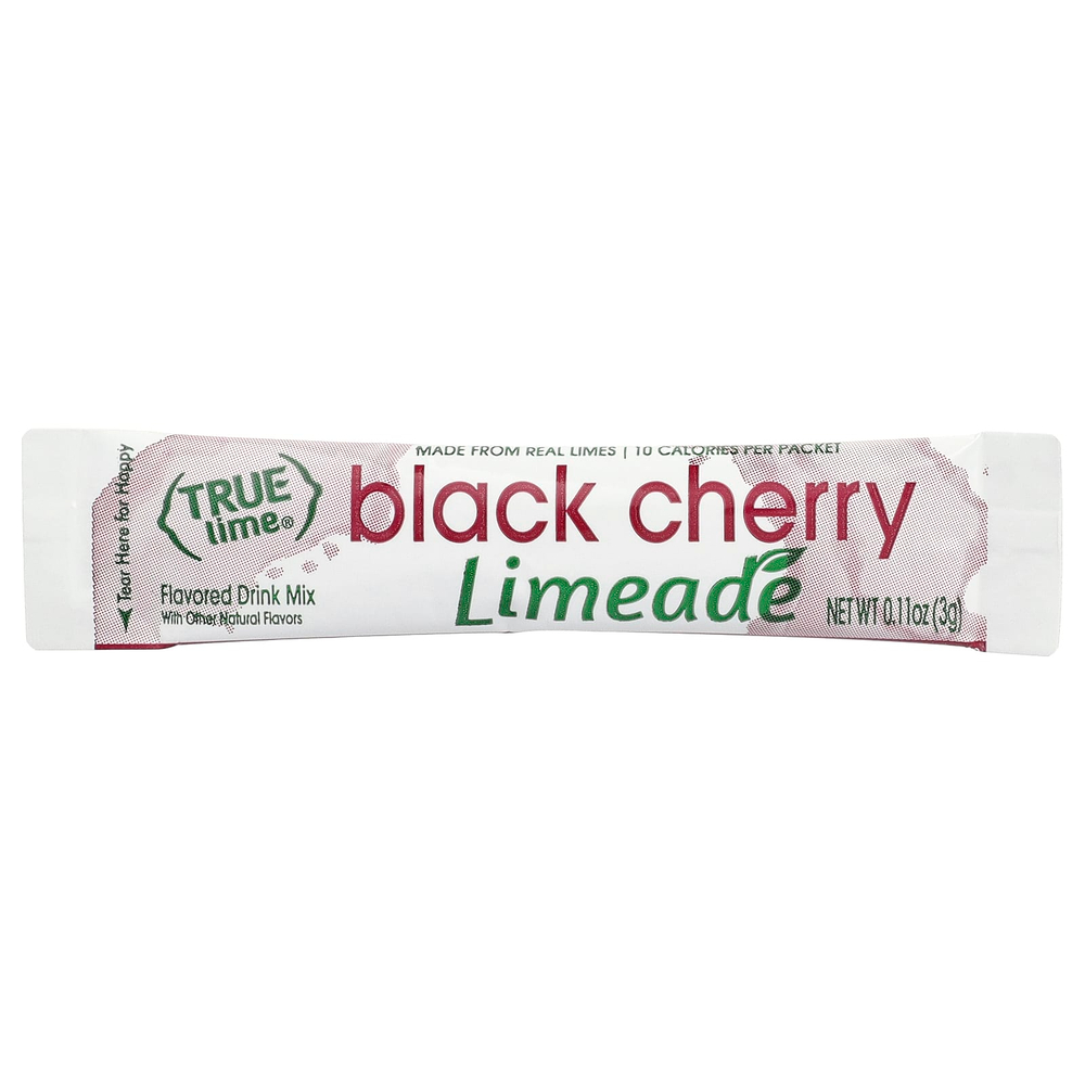 True Citrus, True Lime®, лаймад, со вкусом черешни, 10 пакетиков по 3 г (0,11 унции)