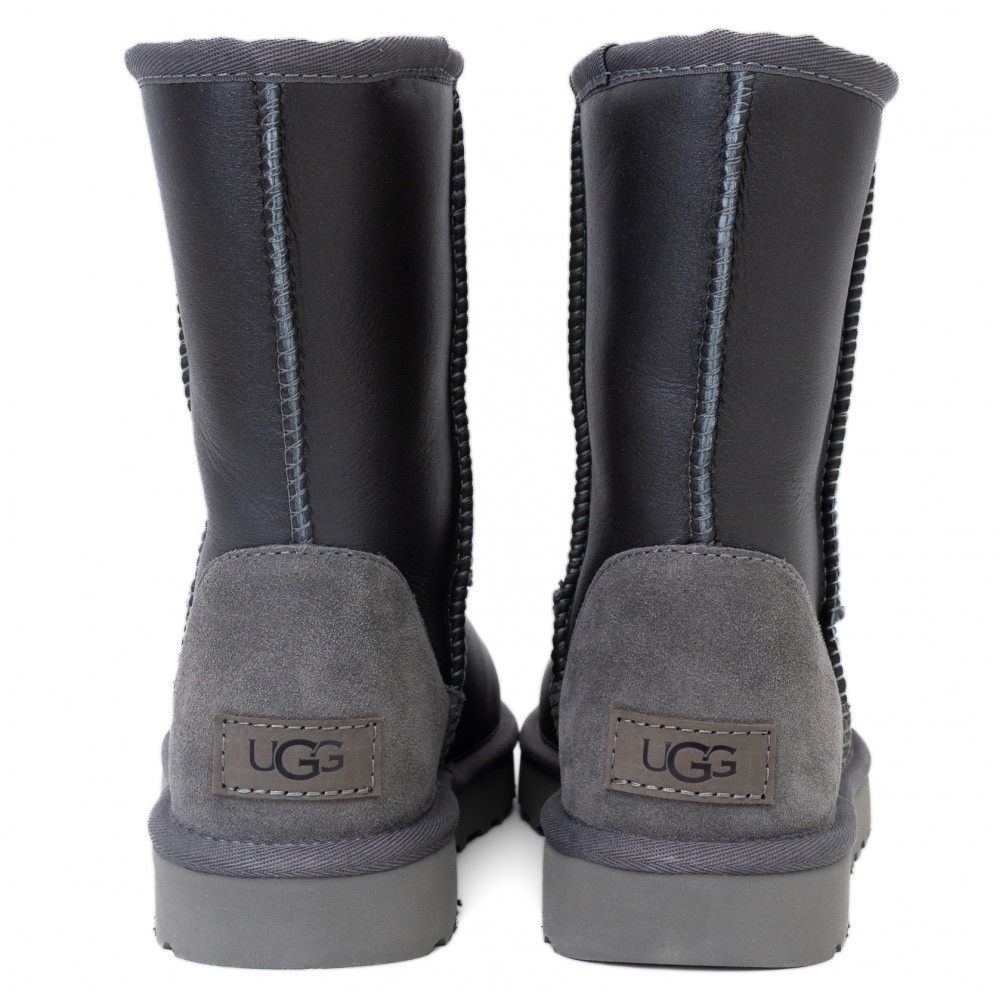 UGG Classic Short Metallic Grey