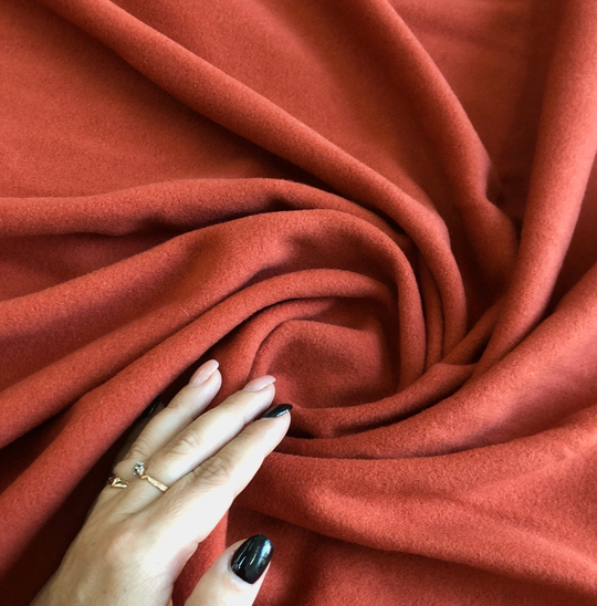 Пальтовая однот оранж, шерсть, кашемир