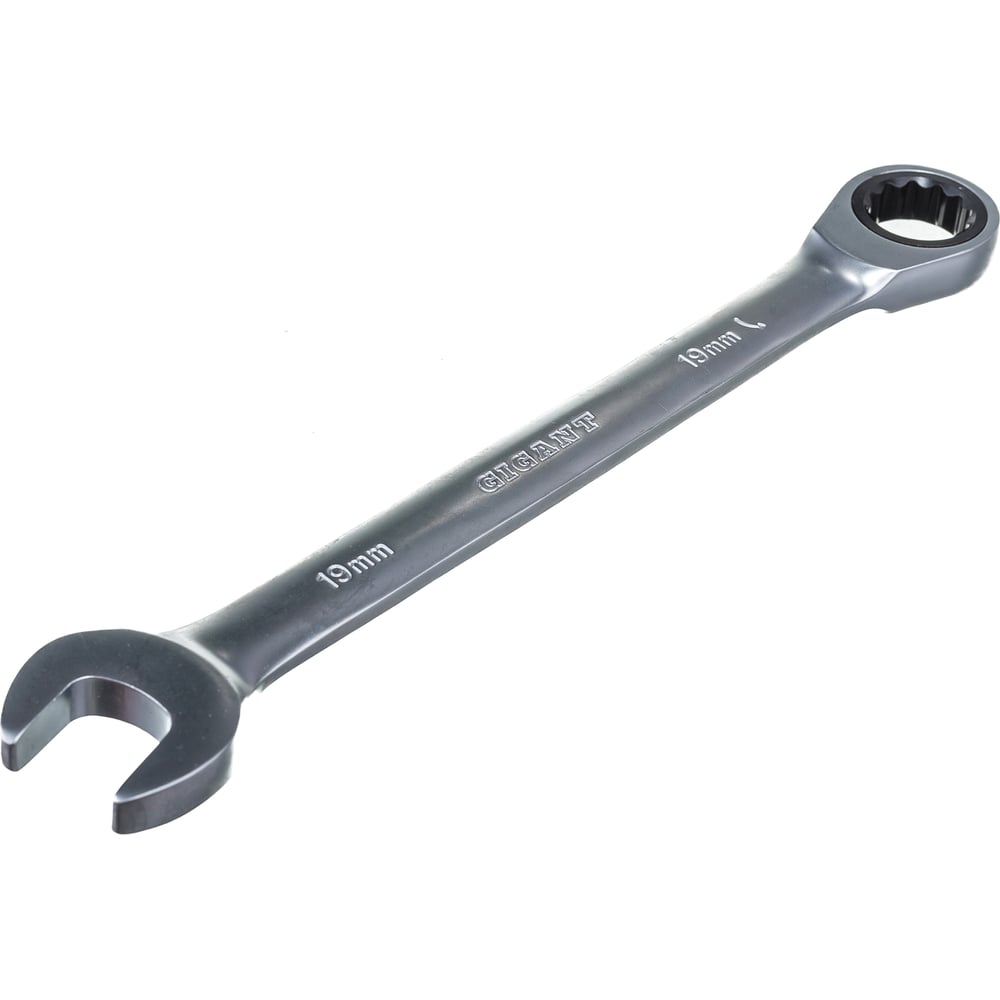 Комбинированный трещоточный ключ Gigant 19мм, Сталь Cr-V, 72 зуба, GRW19