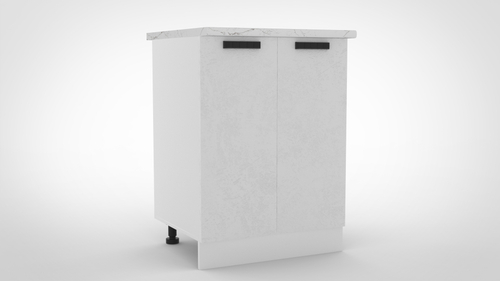 Модена ШН 600 фасад Дуб кофе/корпус белый без стол